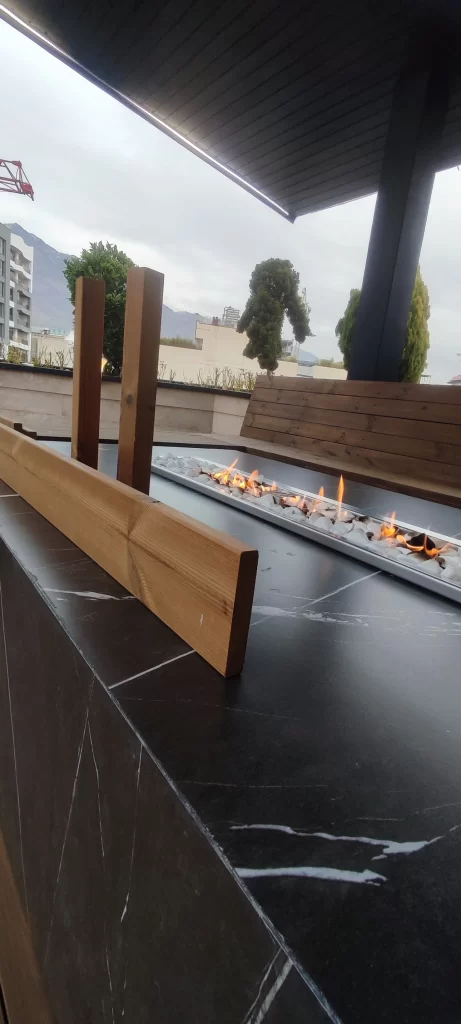 روفگاردن زعفرانیه دامون چوب