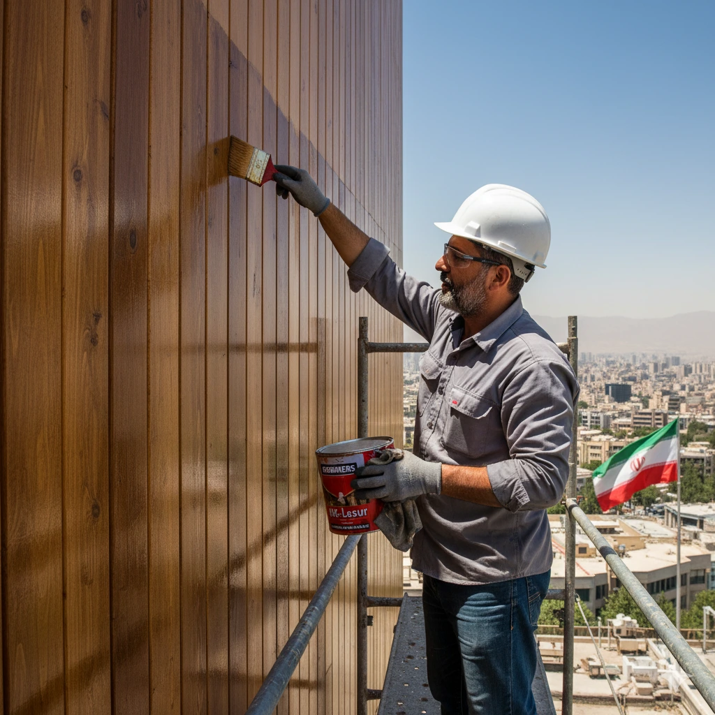 رنگ کاری ترمووود نما