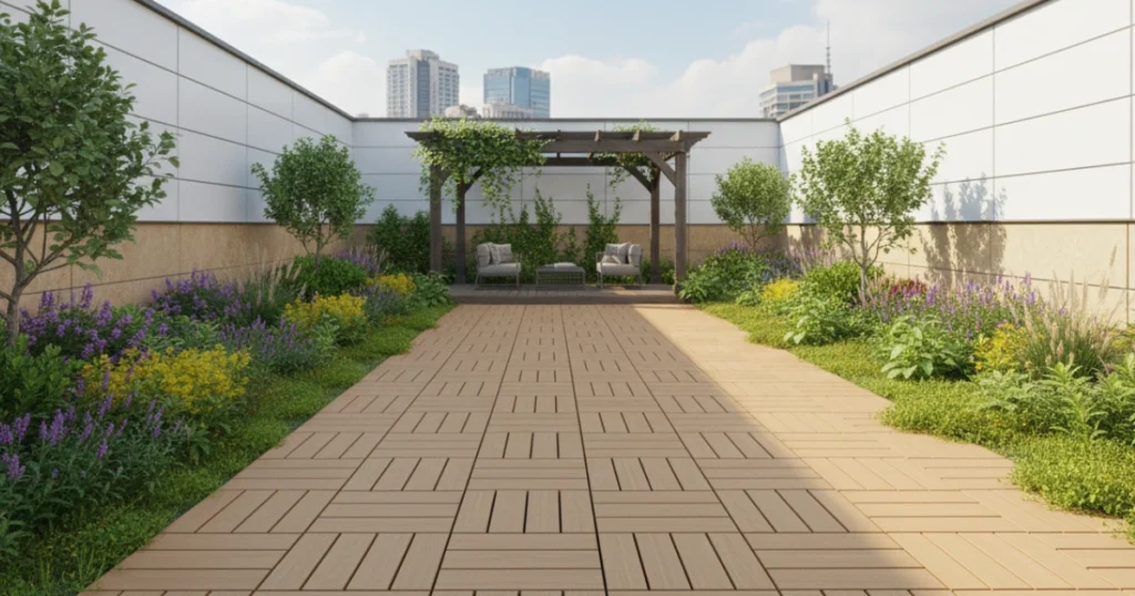 تایل کفپوش روف گاردن